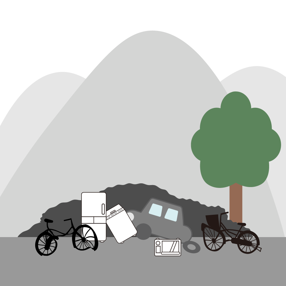 ②不法投棄からの流出